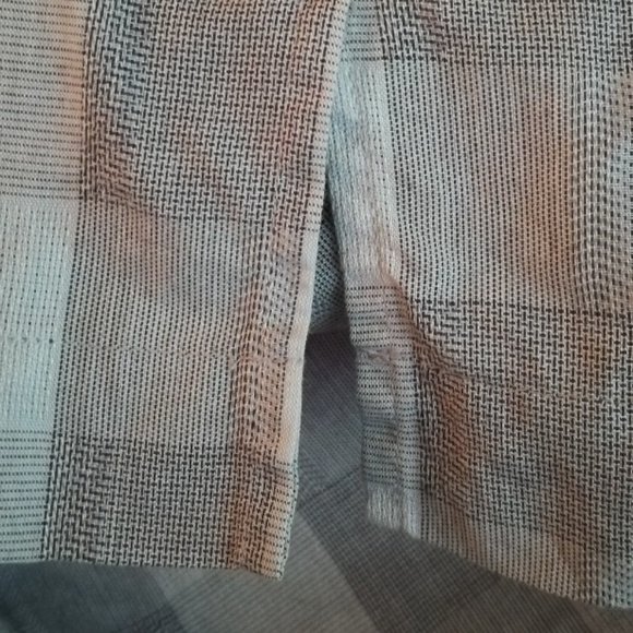 Gillio Grey Plaid Button Down Sports Shirt-Size XL - Picture 4 of 7